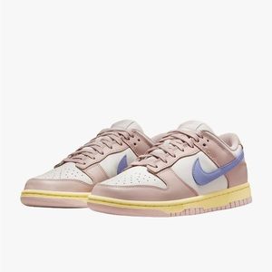 Nike dunk low white pastel pink shoes